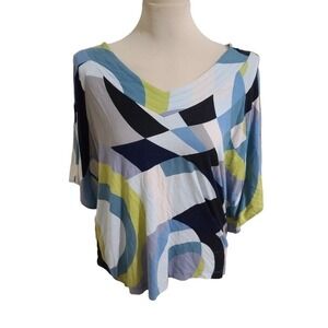 Tori Richard Honolulu vintage abstract blouse size small